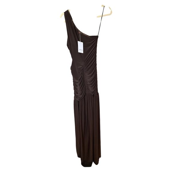 $380 Misa Los Angeles Brown Ruched Dress Size S - Picture 5 of 5